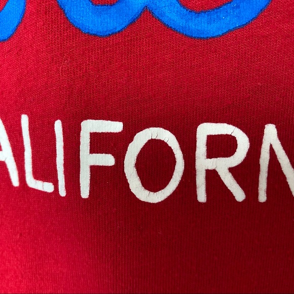 Hollister Juniors S Small T-Shirt Short Sleeve Tee Red Logo Graphic - Picture 6 of 8